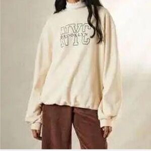 Butter Yellow UO NYC Brooklyn Sweatshirt